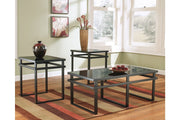 Laney Black Table (Set of 3) - Gate FurnitureOccasional Table Set