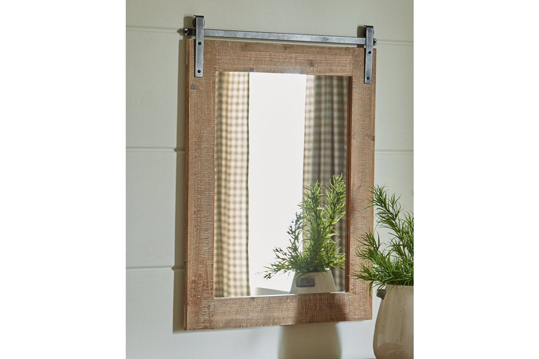 Lanie Antique Brown Accent Mirror - A8010223 - Gate Furniture