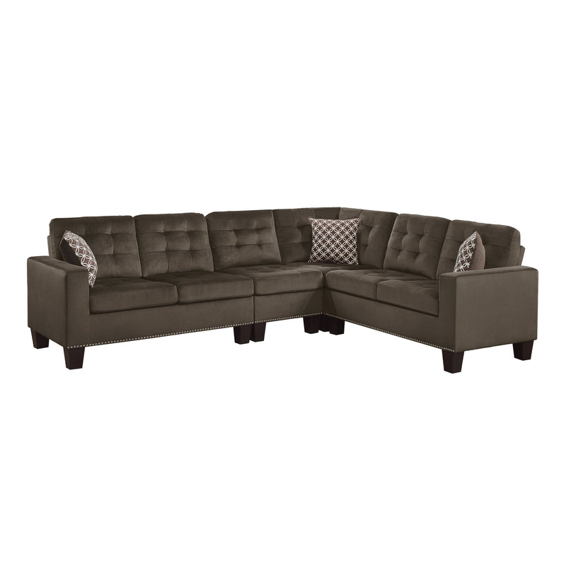 Lantana Chocolate Reversible Sectional - Gate FurnitureSectional