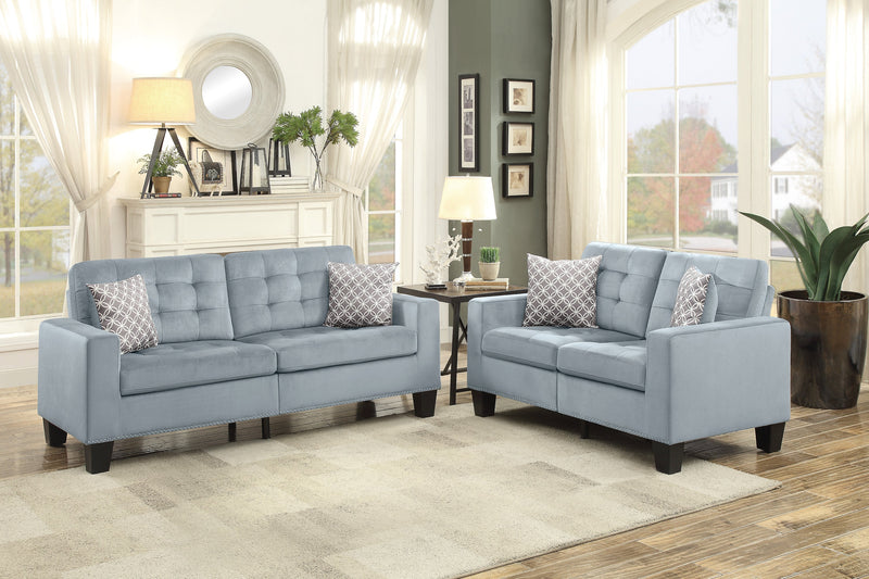 Lantana Gray Living Room Set - Gate FurnitureLiving Room Set