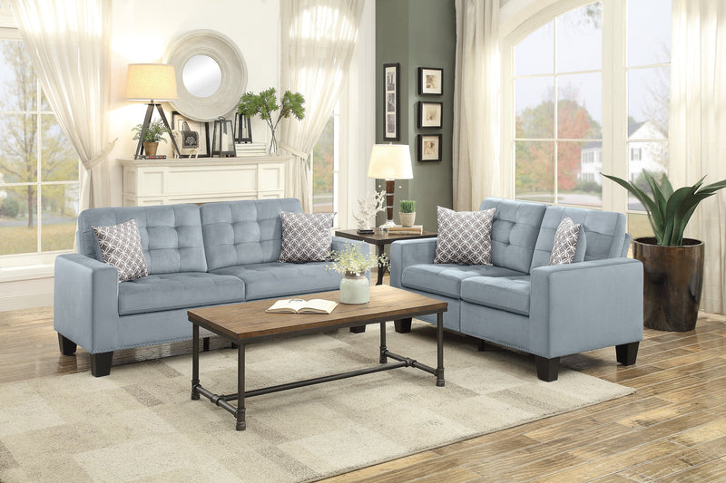 Lantana Gray Living Room Set - Gate FurnitureLiving Room Set
