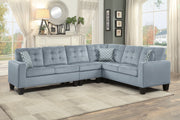 Lantana New Gray Reversible Sectional - Gate FurnitureSectional