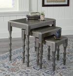 Larkendale Metallic Gray Accent Table (Set of 3) - A4000353 - Gate Furniture