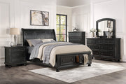Laurelin Black Sleigh Storage Platform Bedroom Set - Gate FurnitureBedroom Set