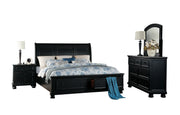 Laurelin Black Sleigh Storage Platform Bedroom Set - Gate FurnitureBedroom Set