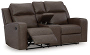 Lavenhorne Reclining Loveseat with Console - Gate FurnitureLoveseat