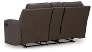 Lavenhorne Reclining Loveseat with Console - Gate FurnitureLoveseat