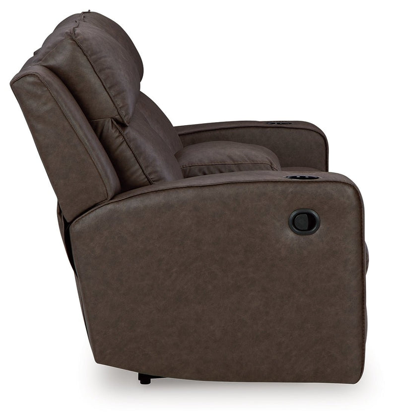 Lavenhorne Reclining Loveseat with Console - Gate FurnitureLoveseat