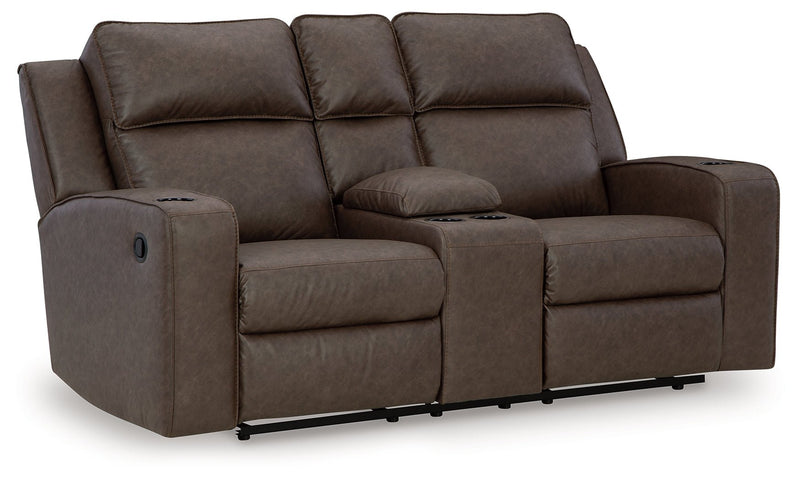Lavenhorne Reclining Loveseat with Console - Gate FurnitureLoveseat