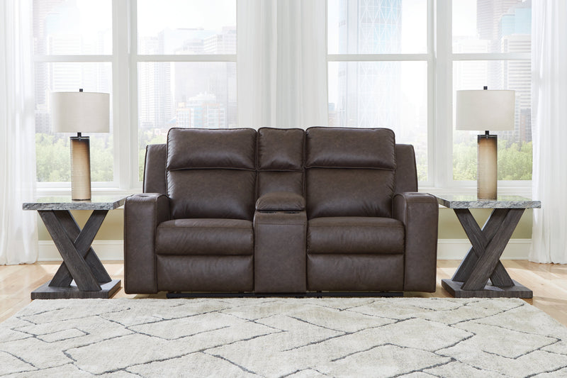 Lavenhorne Reclining Loveseat with Console - Gate FurnitureLoveseat
