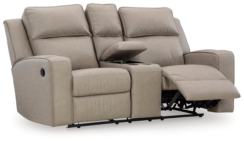 Lavenhorne Reclining Loveseat with Console - Gate FurnitureLoveseat
