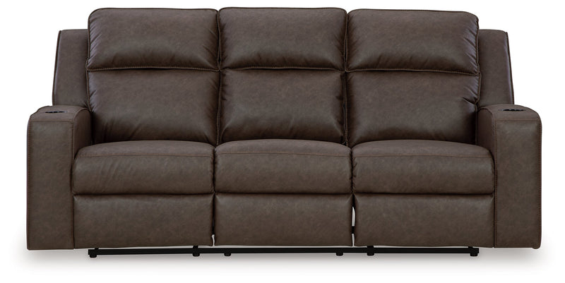Lavenhorne Reclining Sofa with Drop Down Table - Gate FurnitureReclining Sofa