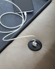 Lavenhorne Reclining Sofa with Drop Down Table - Gate FurnitureReclining Sofa