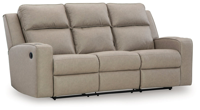 Lavenhorne Reclining Sofa with Drop Down Table - Gate FurnitureReclining Sofa