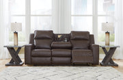 Lavenhorne Reclining Sofa with Drop Down Table - Gate FurnitureReclining Sofa