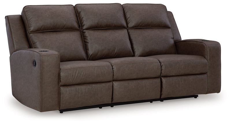 Lavenhorne Reclining Sofa with Drop Down Table - Gate FurnitureReclining Sofa