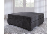 Lavernett Charcoal Oversized Accent Ottoman - Gate FurnitureOttoman