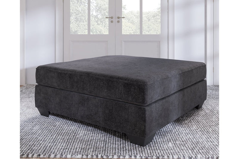 Lavernett Charcoal Oversized Accent Ottoman - Gate FurnitureOttoman