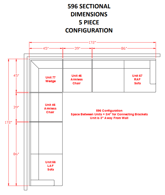Lavernett Charcoal Sectional Set - Gate Furniture