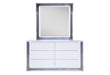 Ylime Smooth White Dresser With Led - YLIME-SMOOTH WHITE-DR W/ LED - Gate Furniture