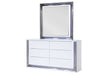 Ylime Smooth White Dresser With Led - YLIME-SMOOTH WHITE-DR W/ LED - Gate Furniture