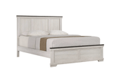 Leighton Cream/Brown King Panel Bed - Gate FurnitureKing Bed