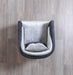 Leina Silver-Gray  Velvet Chair - LEINASG-C