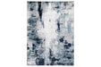 Leonelle Cream/Blue/Gray Medium Rug - R404872 - Gate Furniture