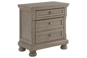 Lettner Light Gray Nightstand - Gate FurnitureNightstand