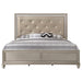 Lila Champagne Queen Panel Bed - Gate Furniture