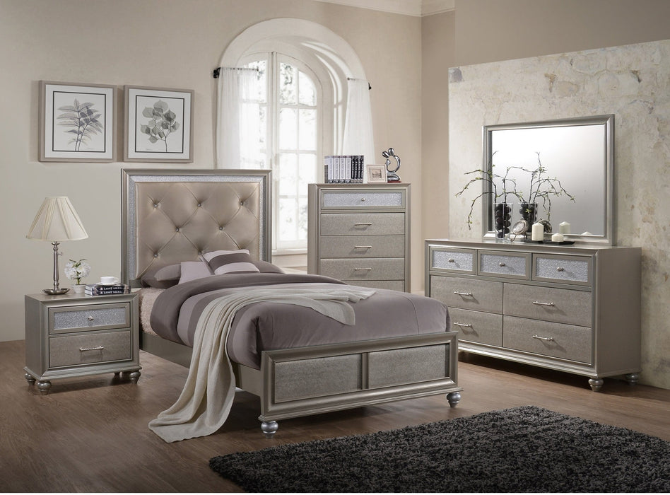 Lila Champagne Youth Panel Bedroom Set - Gate Furniture