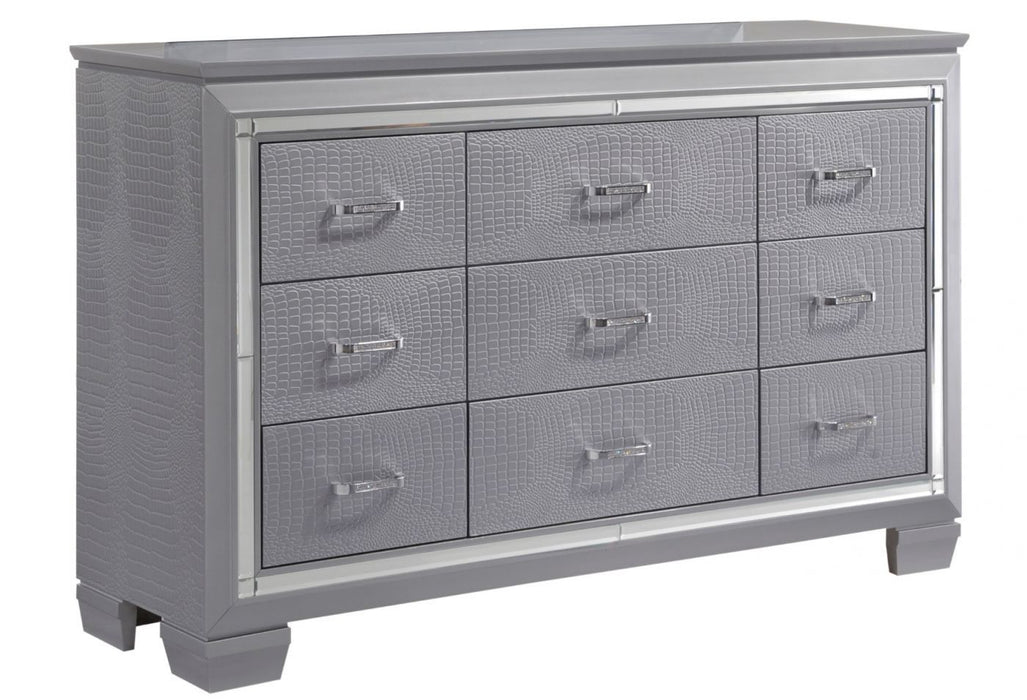 Lillian Silver Dresser - B7100-1 - Gate Furniture