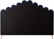 Lily Velvet King Bed Blue - Gate FurnitureKing Bed