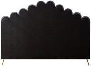 Lily Velvet King Bed Grey - Gate FurnitureKing Bed