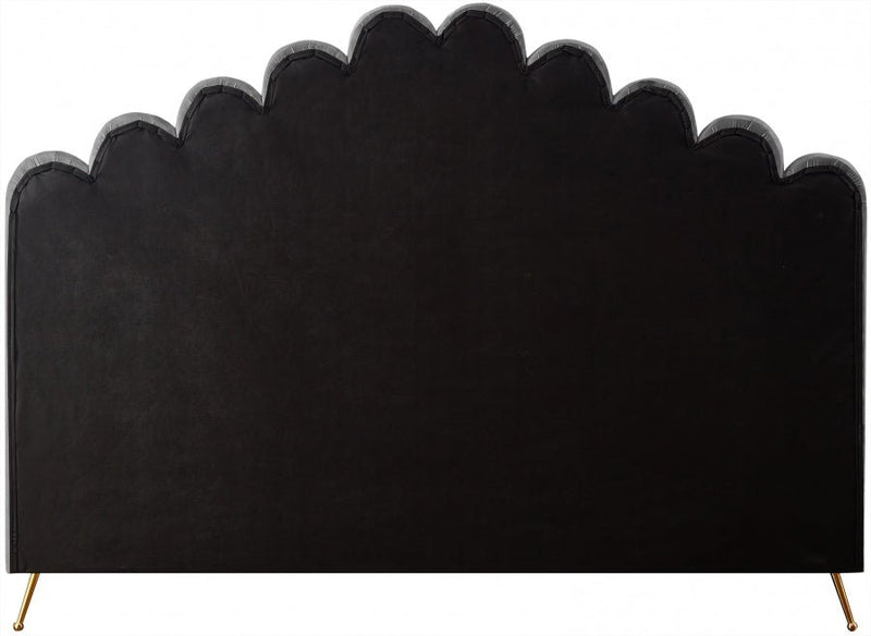 Lily Velvet King Bed Grey - Gate FurnitureKing Bed