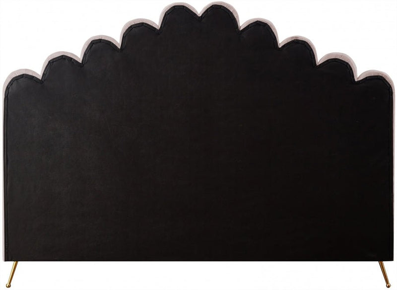 Lily Velvet King Bed Pink - Gate FurnitureKing Bed