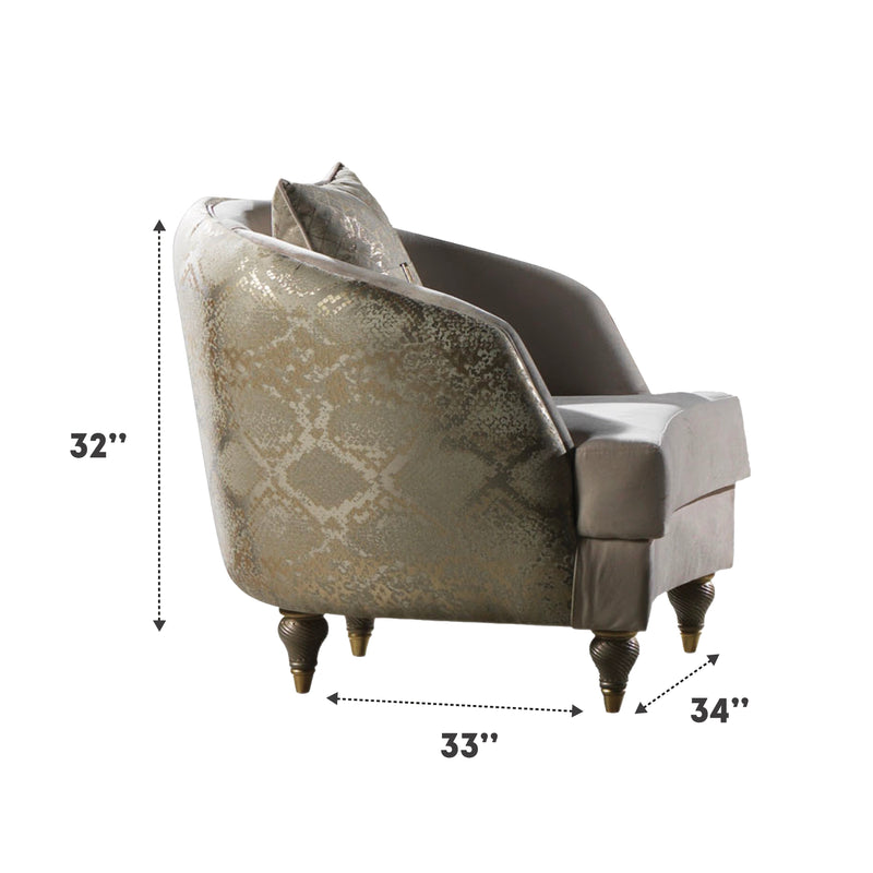 Lima 33 in. Chair in Cream - Gate FurnitureLiving Room Chair