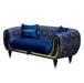 Lima 70 in. Loveseat in Blue - LS-LIMA-BLUE - Gate Furniture