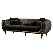 Lima 91 in. Sofa in Black - Gate FurnitureSofa