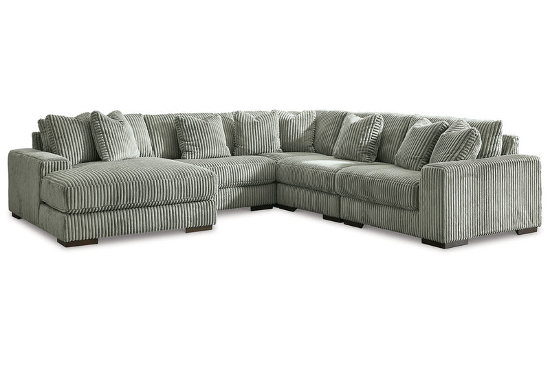 Lindyn Fog 5 - Piece LAF Sectional - Gate FurnitureSectional