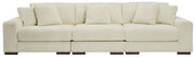 Lindyn Ivory 3 Piece Sectional Sofa - Gate FurnitureSectional
