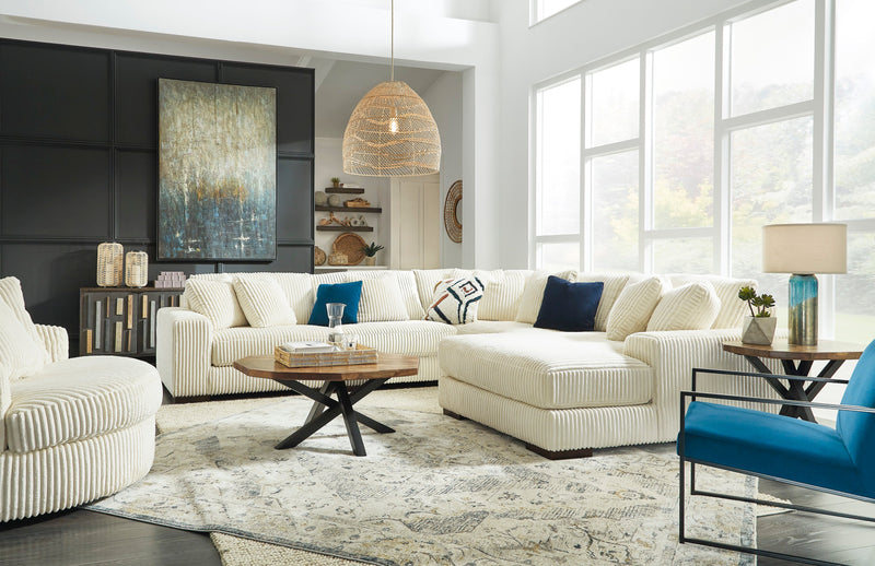 Lindyn Ivory 5 - Piece RAF Sectional - Gate FurnitureSectional