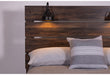 Linwood Dark Oak Queen Bed With Lamps - LINWOOD-QB-N - Gate Furniture