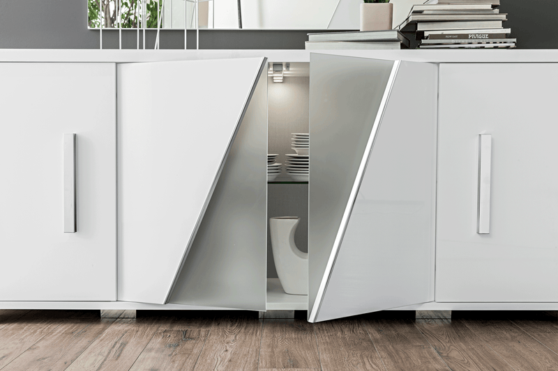 Lisa 4 Door Buffet W/Mirror Set - Gate FurnitureOther Products