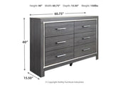 Lodanna Gray Dresser - Gate FurnitureDresser