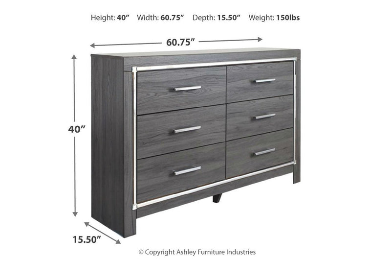 Lodanna Gray Dresser - Gate FurnitureDresser