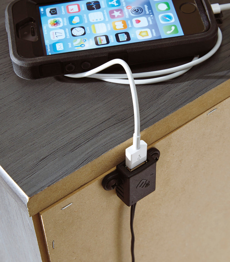 Lodanna Gray LED Footboard Storage Youth Bedroom Set - Gate FurnitureYouth Bedroom Set