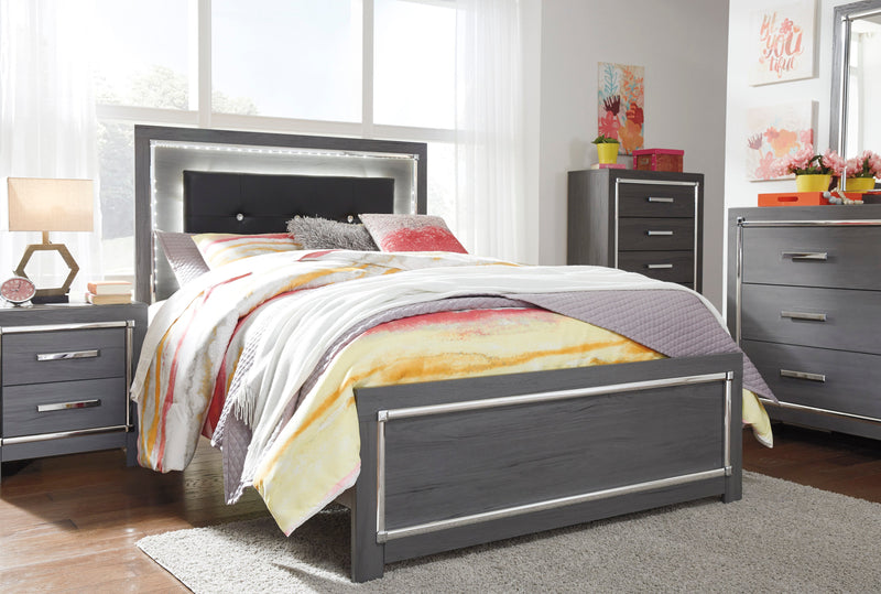 Lodanna Gray LED Panel Youth Bedroom Set - Gate FurnitureYouth Bedroom Set