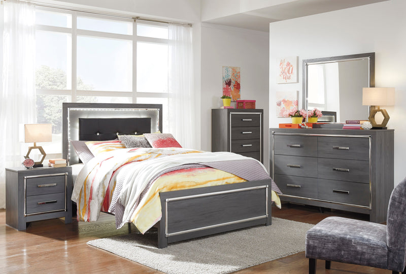 Lodanna Gray LED Panel Youth Bedroom Set - Gate FurnitureYouth Bedroom Set