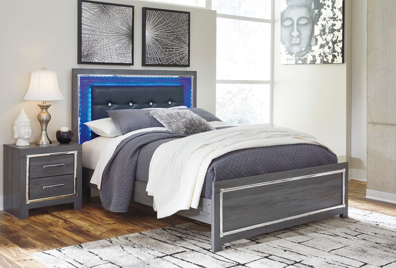 Lodanna Gray Queen Panel Bed - Gate FurnitureQueen Bed